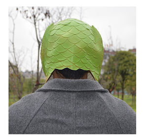 Divertido Disfraz de Cabeza de Pez Verde Aprobado por Celebridades de Internet, con Temática Animal, para Bromas y Tragiques - Product Image 5