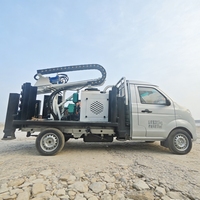 Mini-foreuse de puits d'eau de 200 m montée sur camion, machine de forage de puits utilisée pour l'agriculture et l'exploitation minière