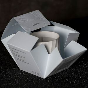 Vela Aromática de Cerámica con Caja de Regalo Gris, Decoración Minimalista para el Hogar - Product Image 2
