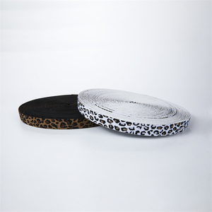 Jude Chất Lượng Cao Thiết Kế Mới Leopard In Polyester Webbing Dệt Vải Ban Nhạc Với Có Thể Điều Chỉnh Băng Cao Su Đàn Hồi Webbing - Product Image 6