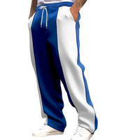 Pantalones Deportivos para Hombre con Bloques de Color, 240 g/m², Secado Rápido, Corte Holgado, con Cordón Ajustable, Venta al Por Mayor