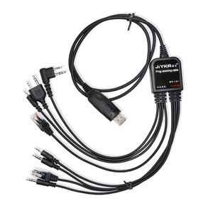 8 In 1 Walkie Talkie Programming <b>Cable</b> For Kenwoo Motoro Yaesu Icom Radio With 3 5mm Jack And <b>Rj45</b> Connector - Product Image 3