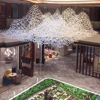 Lustre en cristal moderne sur mesure OEM de grande taille pour la maison, les hôtels, les villas, les salons, les restaurants, les halls