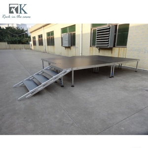 เวทีกลางแจ้งประกอบง่าย เวทีอลูมิเนียมพร้อมพื้นผิวกันลื่นสำหรับขาย - Product Image 6