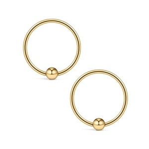 Pendientes de acero inoxidable con diseño geométrico de bola para mujer, joyería de moda. - Product Image 5