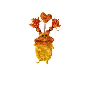 <span class=keywords><strong>Crochet</strong></span> fait main porte-clés mignon saucisse bouche conception tricoté fil de coton voiture poupée clé sac pendentif pour le soulagement du Stress amusant PP coton - Product Image 6
