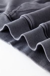 Sudadera con capucha de algodón con estampado de peso pesado lavado ácido desgastado Vintage en blanco de gran tamaño sudadera con logotipo personalizado sudaderas con capucha de lavado de piedra informal - Product Image 3