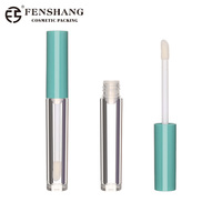 Tube de gloss à lèvres rond et fin, flacon vide pour huile à lèvres, bouchon à injection, emballage cosmétique personnalisé avec logo