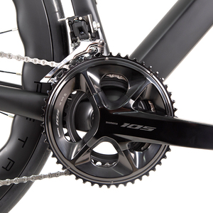 Vélo de route Twitterbike 700c en fibre de carbone avec freins à disque R7120, 24 vitesses, avec jeu de roues en fibre de carbone et pédales ordinaires, à vendre - Product Image 4