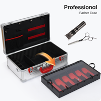 Valise de barbier professionnelle en alliage d'aluminium, valise de voyage pour barbier, boîtes de transport portables