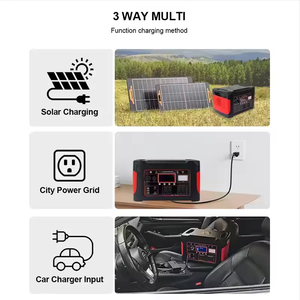 Factory Wholesale Battery 1000W 110v 220v Portable <b>Solar</b> <b>Generator</b> for Outdoor Camping LED Light Energy Storage System - Product Image 3