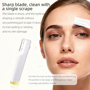<span class=keywords><strong>Rasoir</strong></span> de décapage <span class=keywords><strong>facial</strong></span> rechargeable <span class=keywords><strong>pour</strong></span> l'épilation, en acier inoxydable, outil de dermaplaning sonique <span class=keywords><strong>pour</strong></span> femmes, visage avec lames de rechange - Product Image 5