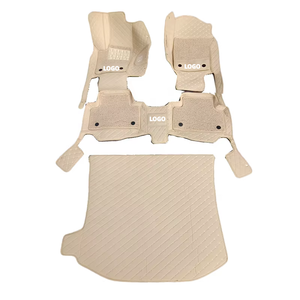 Accesorios de coche de lujo de doble capa de cuero personalizar fábrica al por mayor 7D alfombrillas de coche para <span class=keywords><strong>DODGE</strong></span> DURANGO - Product Image 1