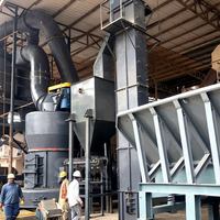Nouvelle machine de broyage Raymond YGM pour le broyage du graphite, du mica et du calcaire avec moteur AC, roulements et engrenages
