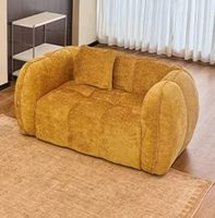 Französischer Retro-Einzelsessel, Kreativer Kürbis-Freizeitsessel für Kleine Wohnzimmer und Heimgebrauch