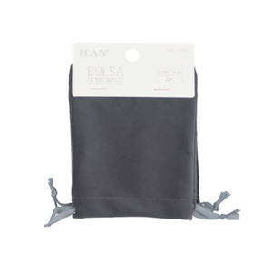 Borsa in Velluto Ilan 6x8 Cm Grigio Scuro, Set di 2 Sacchetti Portaoggetti - Product Image 1