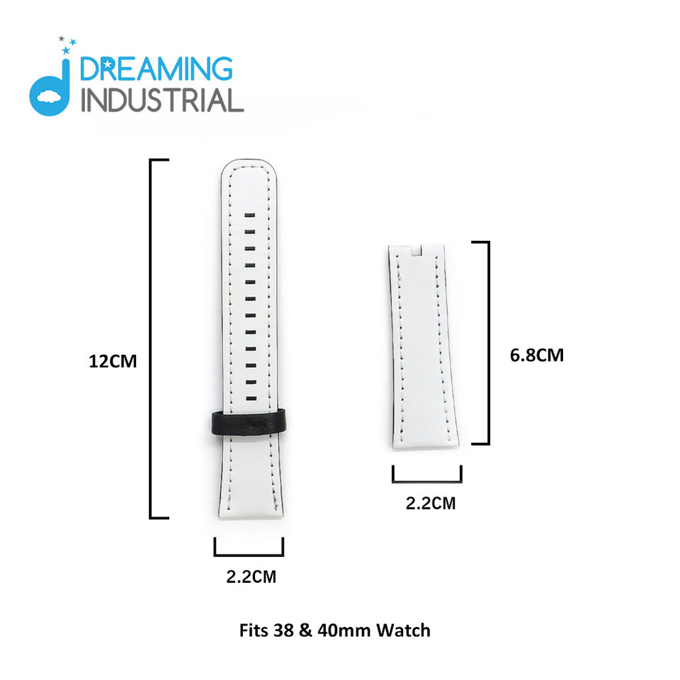 Sublimation Blanks Pu Leather Watch Band Watch Strap for Apple Watch 38 40mm
