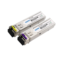 Módulo Transceptor SFP Bidi de 1.25G, 80 km, 1490 nm/1550 nm, LC, Transceptor Óptico de Fibra Única
