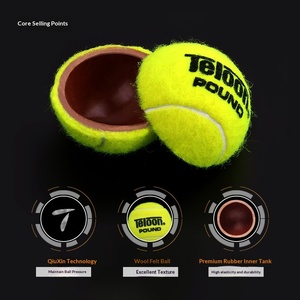 Balle de <span class=keywords><strong>tennis</strong></span> Tianlong Teloon PRO+ POUND à rebond élevé et durable, utilisée dans le tournoi ITF <span class=keywords><strong>World</strong></span> <span class=keywords><strong>Tennis</strong></span> <span class=keywords><strong>Tour</strong></span> Singapour P3 - Product Image 3