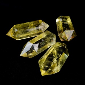 Cristal de Cuarzo Citrino Natural de Alta Calidad Pulido, Puntas Dobles de Cristal de Cuarzo Citrino en Venta - Product Image 2