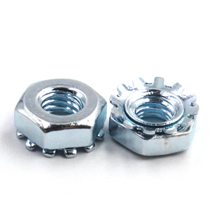 Écrou à dents hexagonales à bride en acier au carbone zingué M5 M6 <span class=keywords><strong>M8</strong></span> M10 M12 M14 M16 M20 pour vente en gros - Product Image 2