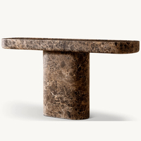 Table console en marbre KUMUSI Dark_Emperado
