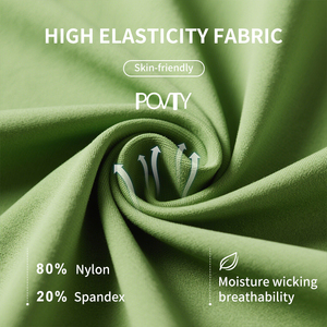POVTY Women's Front Custom Ankle Length Tennis Skirt Leggings Knee Length Golf Sports Skorts Pants Drawstring Pocket Quick Dry - Product Image 4