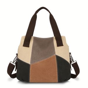 Yilin Wholesale Women'S Autumn Winter <b>Plush</b> Casual Button Closure <b>Large</b> Capacity Portable Shopping Bag - Product Image 2