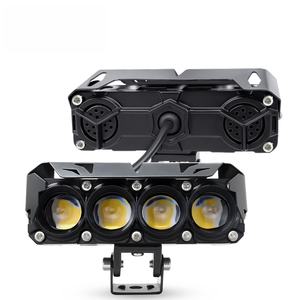 Venta Especial: Focos LED para Motocicleta Modelo MO27, 4 LED, Blanco/Amarillo, Resistentes al Agua, para Camiones, ATV, Autos, Motos - 2 Años de Garantía - Product Image 1
