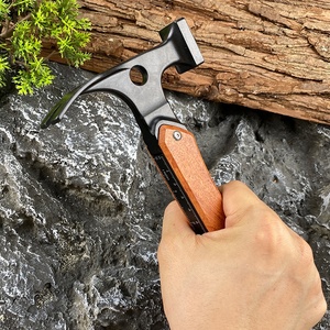 Martillo Multiherramienta de Supervivencia 14 en 1, Martillo Táctico para Acampar al Aire Libre con Mango de Madera y Bolsa de Nailon, Grado Industrial OEM - Product Image 4