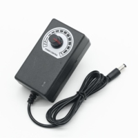 Adaptateur 3-12V 2A pour ventilateur de refroidissement, moteur de perceuse, avec réglage de vitesse, tension multiple, contrôle de luminosité variable, variateur de lumière, alimentation électrique