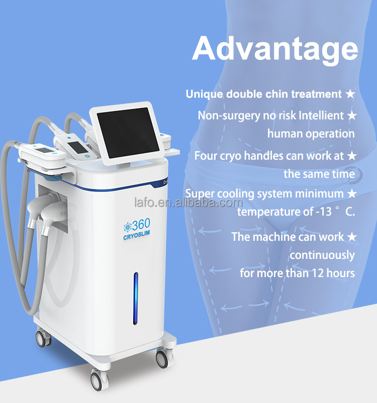 2022 Professional Weight Loss Body Sculpting 4 Handles 360 Cryolipolysis Fat Removal machine