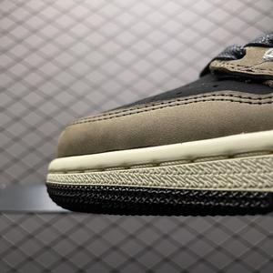 Zapatos de Diseñador 1S Traviscott, Zapatos de Baloncesto Negros Phantom Olive Reverse Mocha, Deportivos para Hombre, con Amortiguación, Cordones y Antideslizantes - Product Image 3