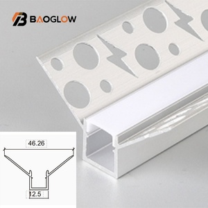 2025 Hot Sale Internal Corner Customized Lace Drywall Ceiling <b>Led</b> Aluminum <b>Led</b> Profile <b>Led</b> Strip Plaster Gypsum Board Ceilings - Product Image 1