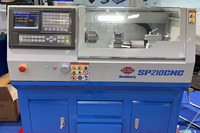 Nouveau Tour CNC de type 2023, certifié CE, mini tour CNC de bureau SP210CNC, en promotion SUMORE