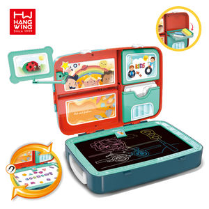 HW mainan anak prasekolah 3 dalam 1 anak, Set papan gambar belajar menulis dua sisi - Product Image 2