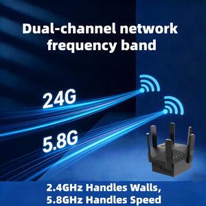 Répéteur <span class=keywords><strong>WiFi</strong></span> AC1200 WiFi5 Double Bande Faible Latence pour Gaming et Streaming, Amplificateur de Signal 4K Esports, Marque Privée, OEM Personnalisé - Product Image 5
