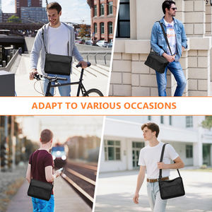 Borsa a Tracolla per Uomo Personalizzabile, Nuova Moda, Borsa Messenger Casual Semplice Monocolore, Borsa a Tracolla in Nylon - Product Image 5