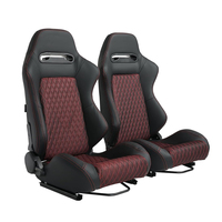 Sièges sport en tissu durable avec design racing réglable en PVC pour une adaptation universelle aux voitures, fourgonnettes et camions avec personnalisation ODM