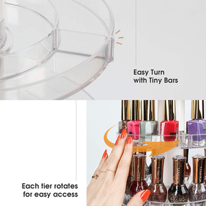 Présentoir de vernis à ongles acrylique rotatif Organisateur de maquillage à 5 niveaux Présentoir de vernis à ongles <span class=keywords><strong>Opi</strong></span> - Product Image 4