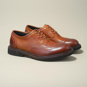 Chaussures Richelieu Derby pour Hommes en Cuir Véritable Haut de Gamme, Entièrement en Peau de Vache, Imperméables, Respirantes et à Semelle Souple – Collection Automne - Product Image 2