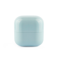 Conteneur d'emballage de couleur vide pot en plastique de crème cosmétique de couleur de bonbon d'animal de compagnie avec couvercle