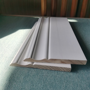 Moulure de base coloniale en MDF apprêté blanc Moulure de base en MDF Plinthe décorative pour mur intérieur - Product Image 4