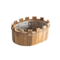 Fabricant en gros de pots de jardin rustiques décoratifs faits à la main, étagère de jardin extérieure, jardinière en bois, boîte à fleurs