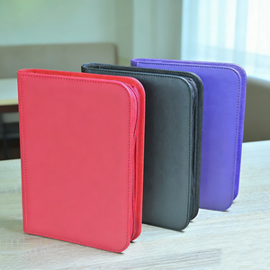 Album photo en cuir PU pliable avec fermeture éclair, 4 emplacements pour cartes, pour voyage, trajets quotidiens, poche de sac à dos, rangement de photos, organisation de documents - Product Image 2