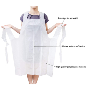 <span class=keywords><strong>Tablier</strong></span> jetable en <span class=keywords><strong>plastique</strong></span> PE blanc, livraison gratuite OEM, usine, étanche, pour le lave-vaisselle - Product Image 4