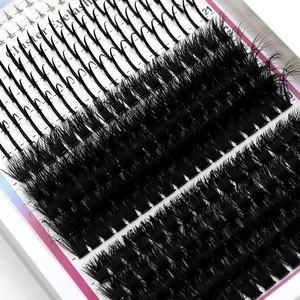 Kit per Extension Ciglia Fai-da-Te 8mm-16mm Curva C D, Vendita all'Ingrosso, Etichetta Privata, Ciglia a Ciuffi 30D con Colla e Sigillante - Product Image 2