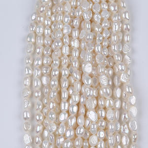 Perles d'eau douce baroques promotionnelles, blanches, 3-11 mm, naturelles, trou droit et trou vertical, Zhuji - Product Image 2