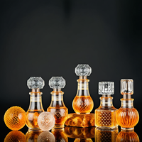 Vente en gros de bouteilles de liqueur en verre transparent de 50 ml, mini bouteilles de vodka, whisky, tequila, brandy, rhum, spiritueux avec bouchon à vis