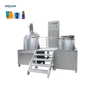 CYJX Hot Sell Cosmetic Cream Emulsifier Blender Mayonnaise Making Equipment Vacuum Mixer Tank